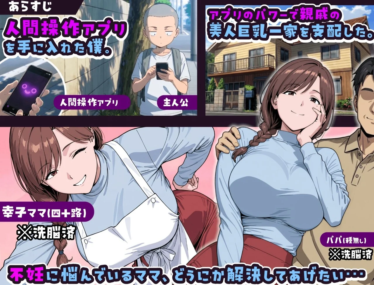 图片[3]-用人类操作App与巨乳妈妈造孩子的故事 AI汉化【PC＋安卓/950M/新作】-acg游戏网